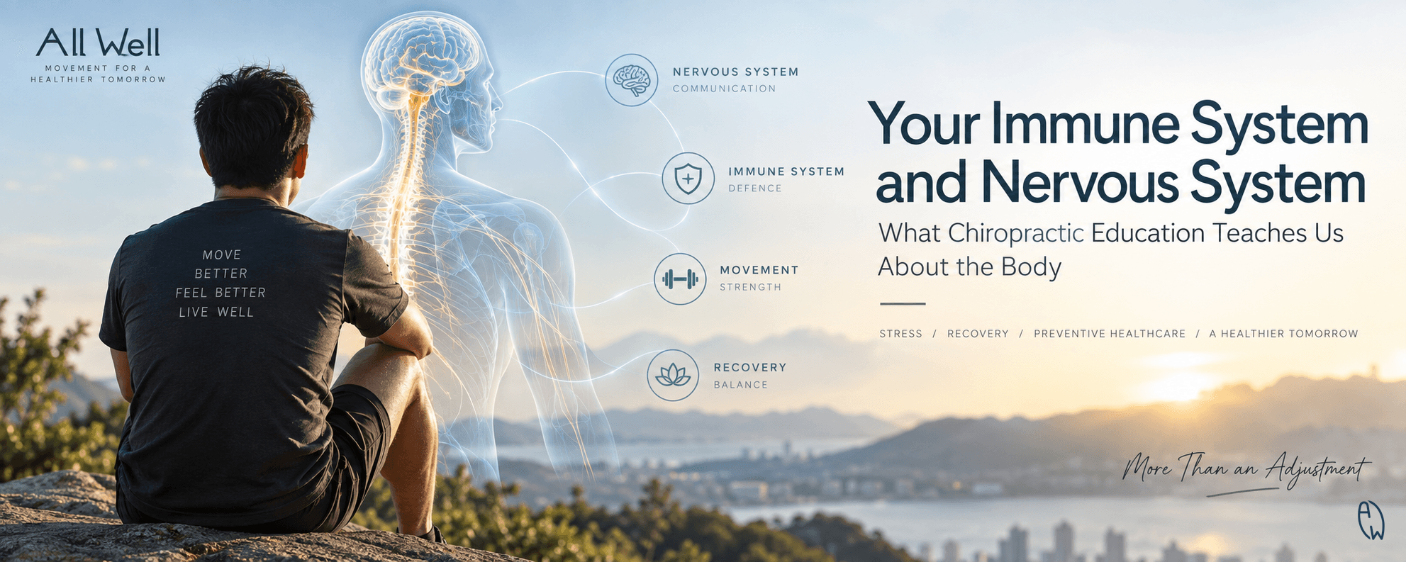Nervous system and immune system connection with chiropractic and preventive healthcare