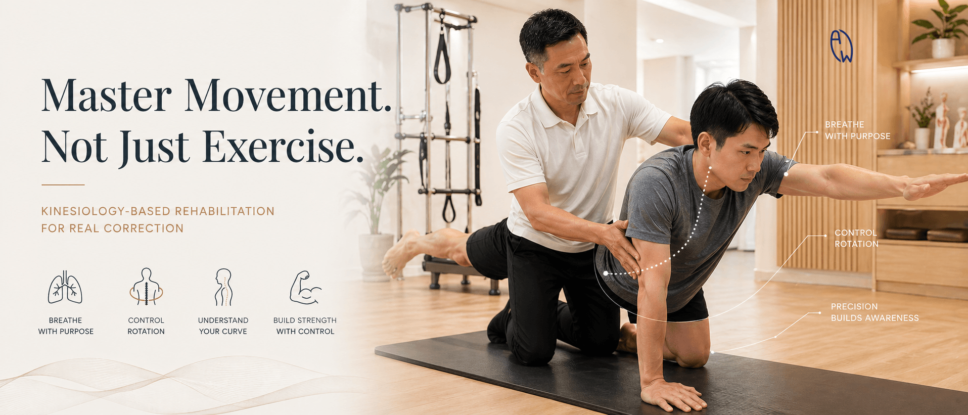 breathe, precision scoliosis exercise