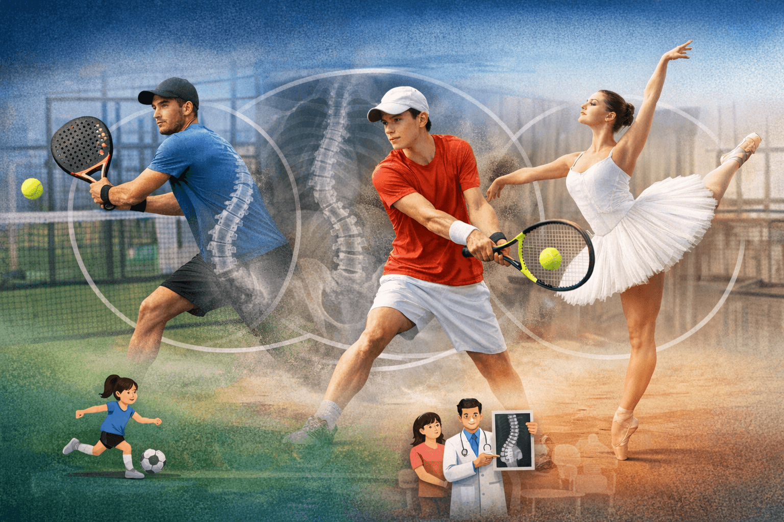 Do asymmetric sports like padel, tennis, ballet or gymnastics cause scoliosis?