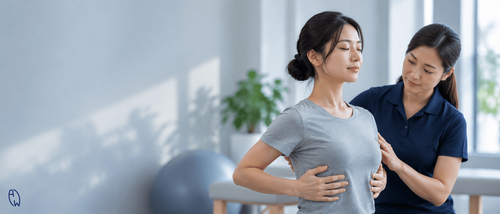 Scoliosis-specific breathing and postural correction exercises to practise trunk control and functional movement.