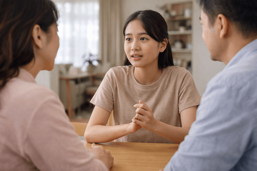 how to discussed with your parents