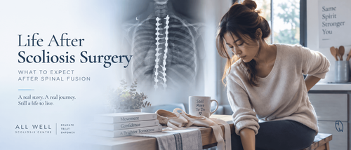 Woman discussing life after scoliosis surgery and spinal fusion with a scoliosis specialist