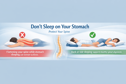 best sleeping position for scoliosis
